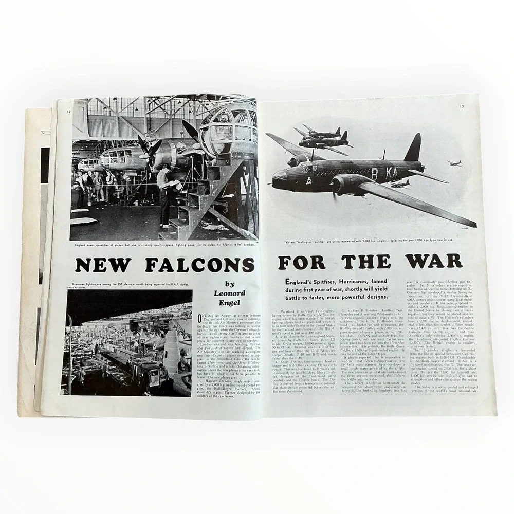 Flying and Popular Aviation Nov 1940 WWII Air War Battle of Britain Magazine